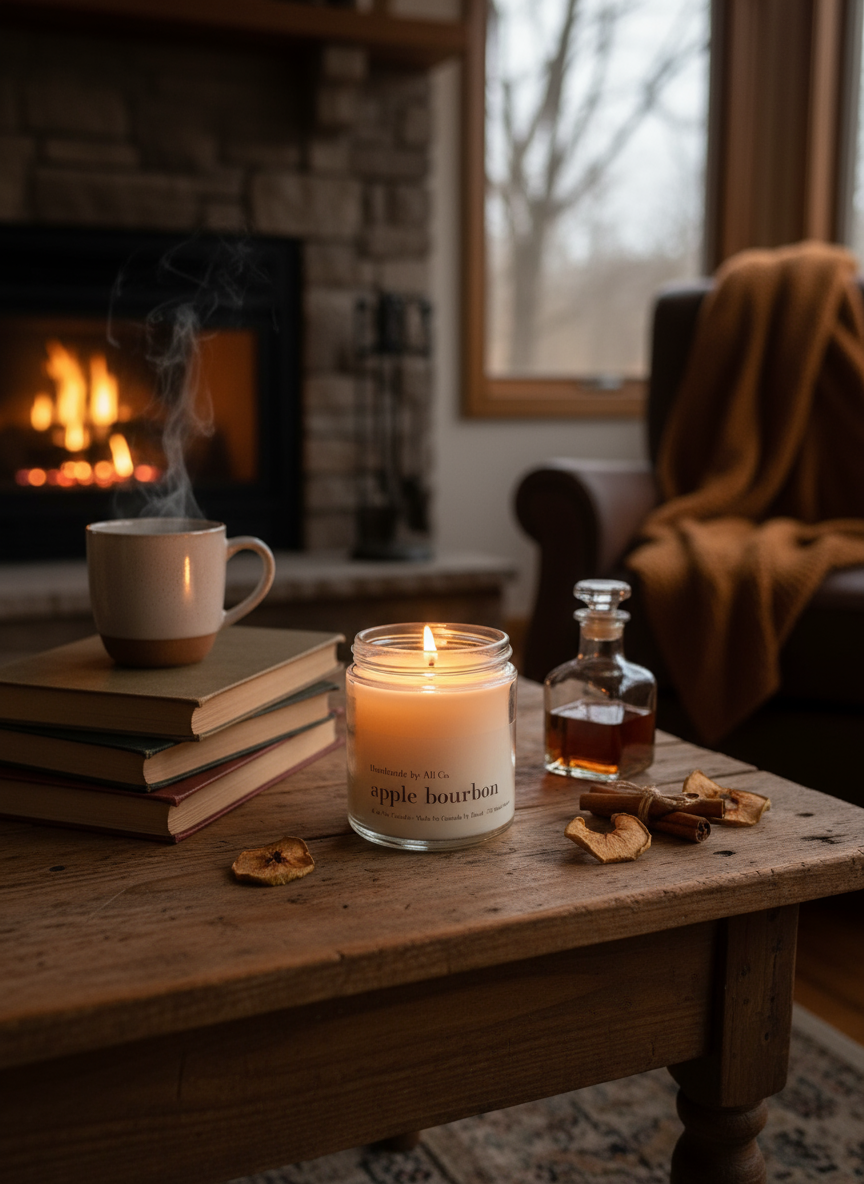 Apple Bourbon Soy Candle