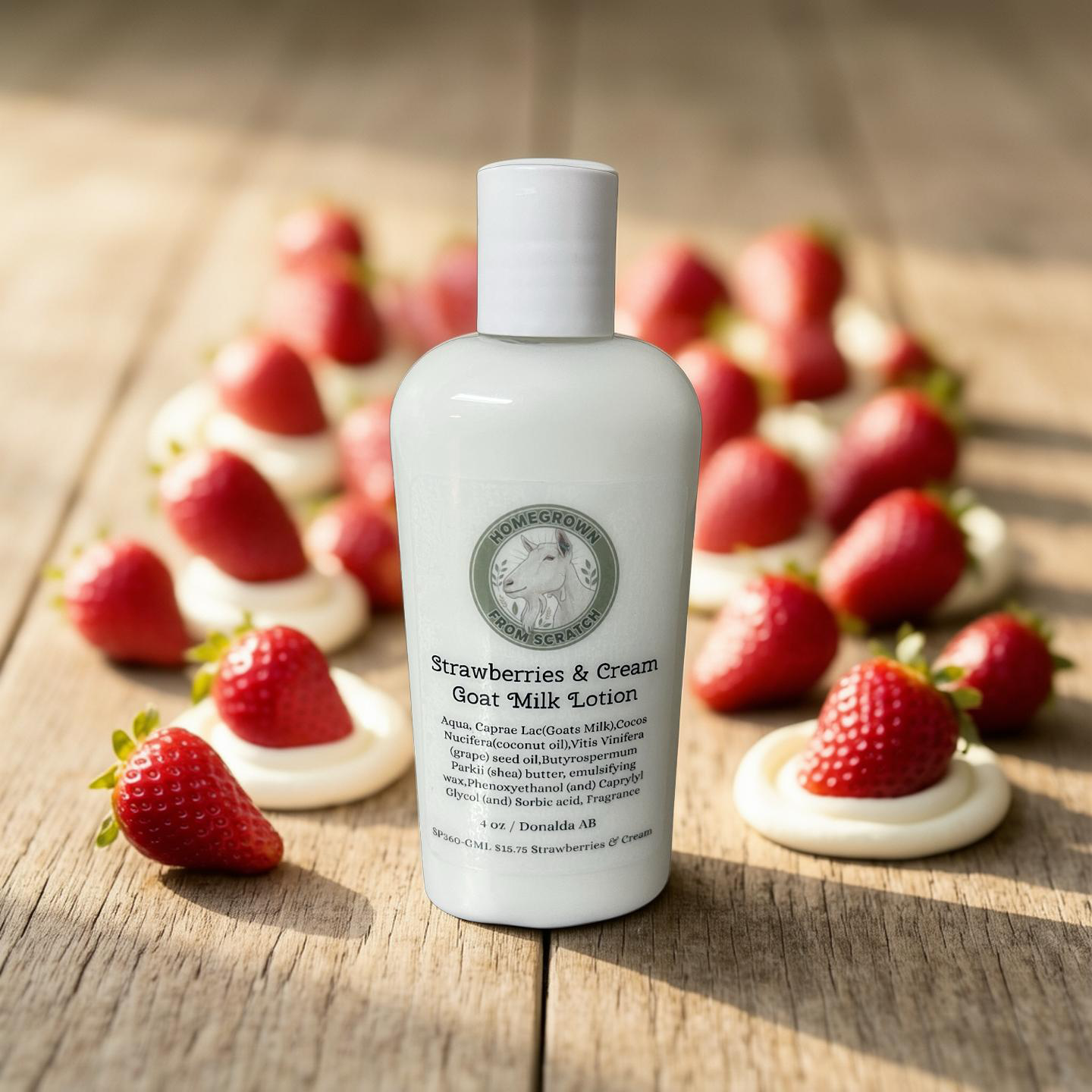 Strawberries & Cream Goat Milk Lotion