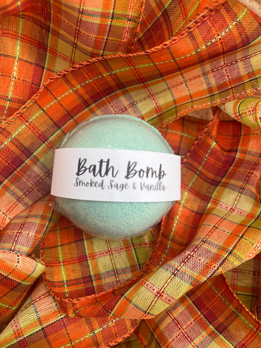 Smoked Sage & Vanilla Bath Bomb