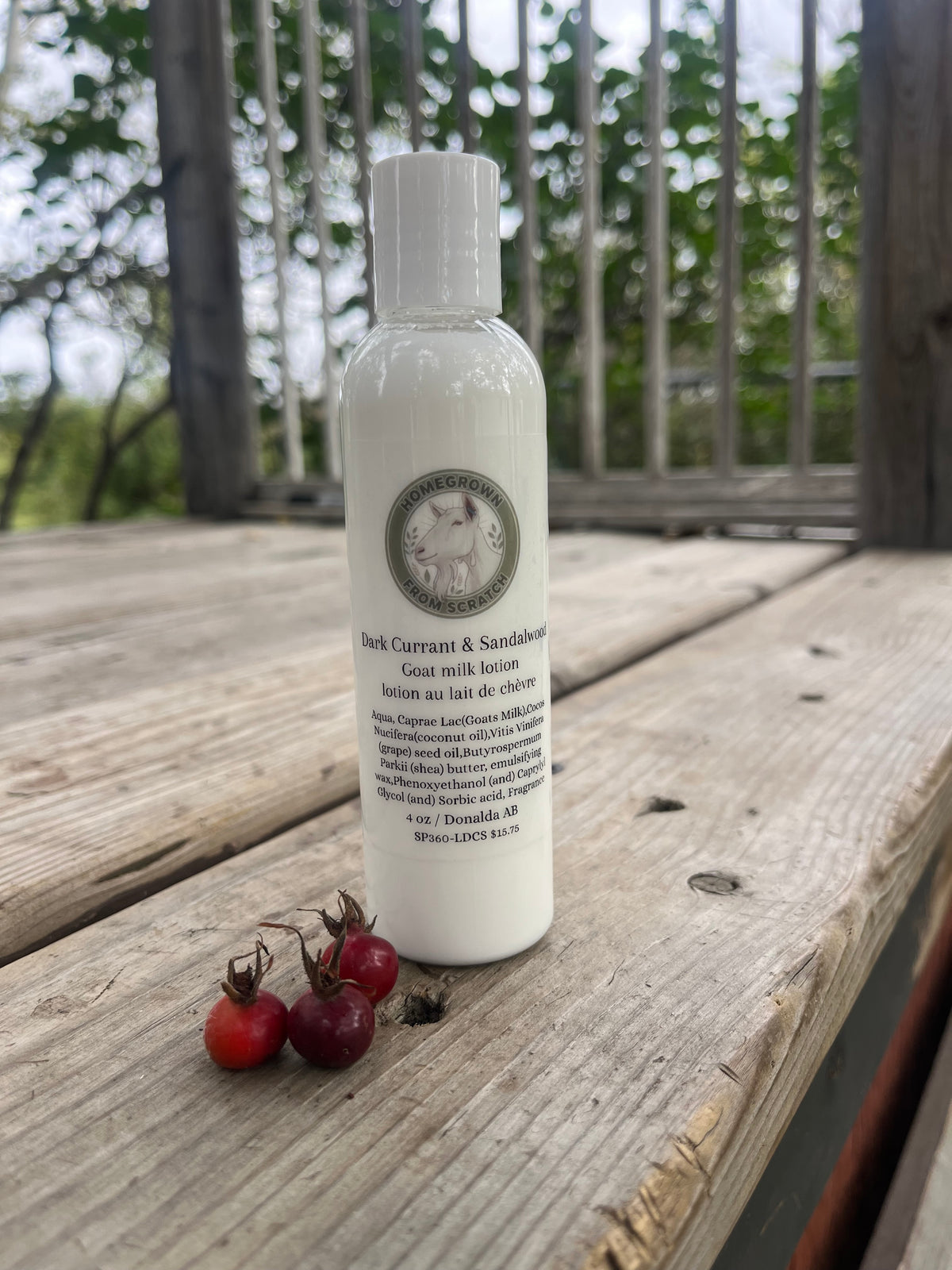 Dark Currant & Sandalwood Goat Milk Lotion