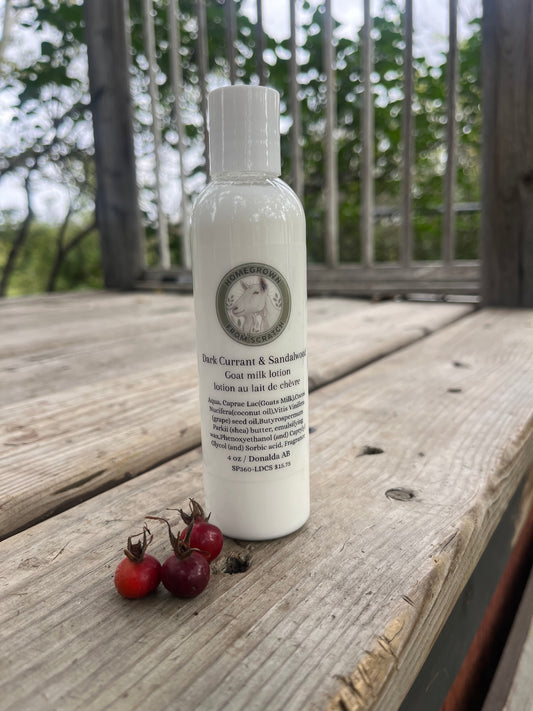 Dark Currant & Sandalwood Goat Milk Lotion