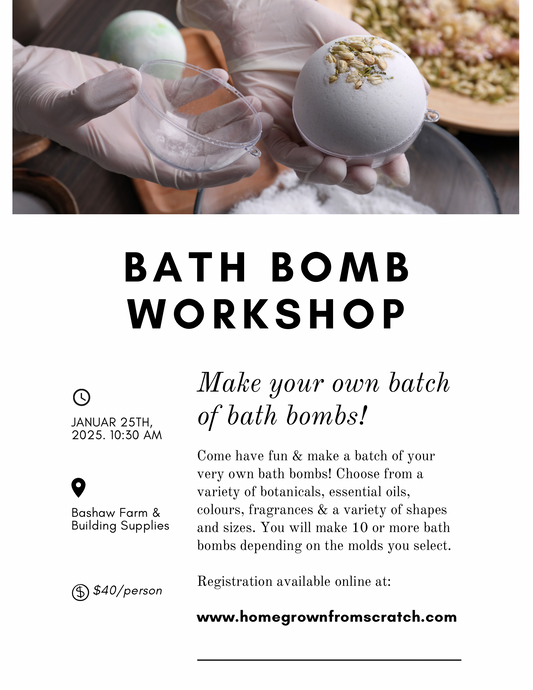 MAKE Bath Bombs -Bashaw