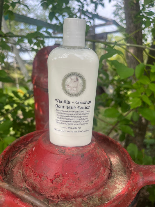Vanilla + Coconut goat milk lotion