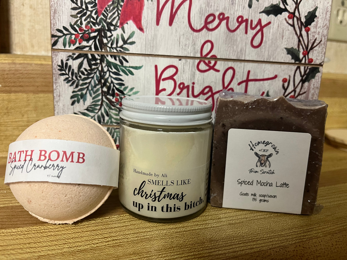 Candle/Soap/Bath Bomb gift set